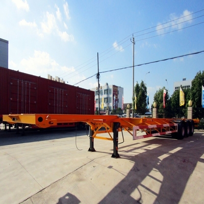 3 оси 40тон 40FT контейнерный скелетный прицеп для перевозки тяжелых контейнеров