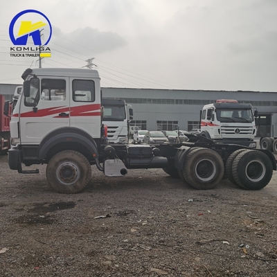 Beiben 6X4 10 колесный использованный главный двигатель тракторная головка грузовик с системой рулевого управления Zf8098