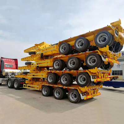 7 колесная база 3 ось 20FT 40FT плоский контейнерный трейлер Dolly с клапаном Wabco