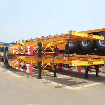 7 колесная база 3 ось 20FT 40FT плоский контейнерный трейлер Dolly с клапаном Wabco