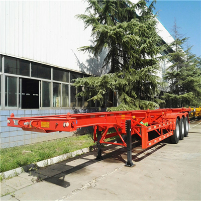 7 колесная база 3 ось 20FT 40FT плоский контейнерный трейлер Dolly с клапаном Wabco