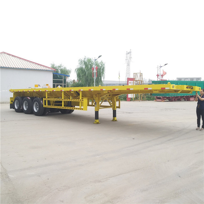 3 оси 40t 20FT 40FT плоский контейнер подвеска прицеп с антиблокировочной тормозной системой