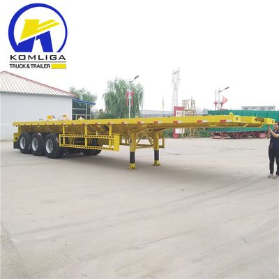 12500x2500x1650mm 3 оси 45FT плоский полуприцеп 4 оси 53FT прицеп контейнер