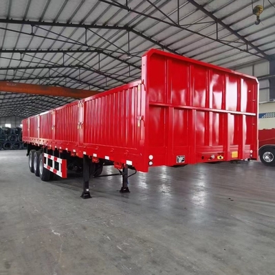 40ft Container 600mm 12,5m 13m 3 Axle Side Door Semi Trailer с плоским дизайном