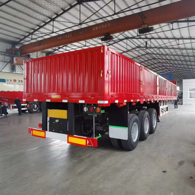 40ft Container 600mm 12,5m 13m 3 Axle Side Door Semi Trailer с плоским дизайном