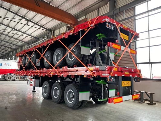 40ft Container 600mm 12,5m 13m 3 Axle Side Door Semi Trailer с плоским дизайном