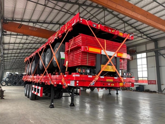 40ft Container 600mm 12,5m 13m 3 Axle Side Door Semi Trailer с плоским дизайном