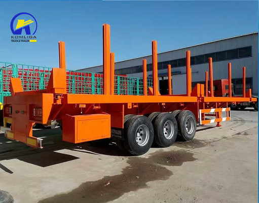 Sinotruk HOWO плоский полуприцеп с осями Fuwa и 16 мм канальной стальной боковой балки
