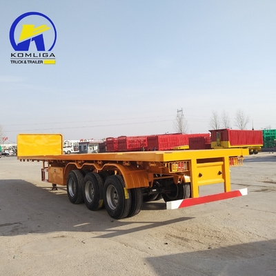 50Т грузоподъемность полуприцеп для 20/40/45/48 FT Стандартный судоходный контейнер Плоская кровать