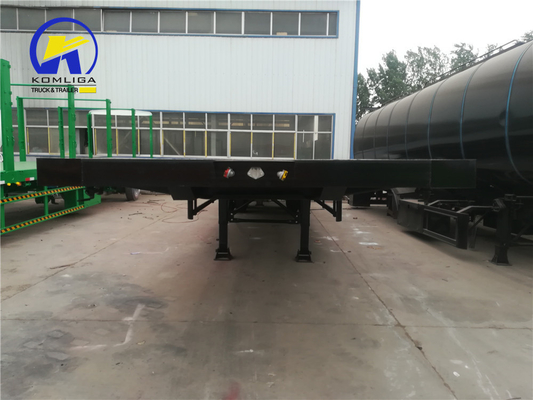 Q345b Стальной полуприцеп с основным баллом для двух осей 20т 25FT плоскостопный продвижение