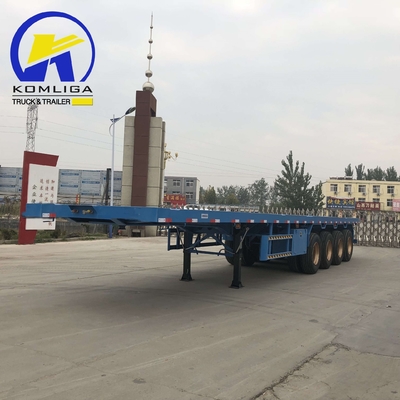 4 оси 40FT 45FT 40 тонн Контейнер с плоской подставкой полуприцеп с сертификацией ECE