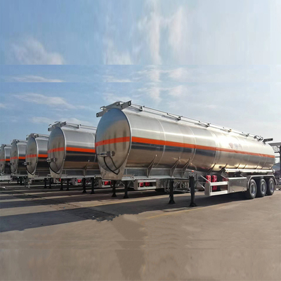 3 оси 42cbm 45cbm емкость Алюминиевый бензиновый нефтяной бак топливный трейлер с протектором 1820 мм