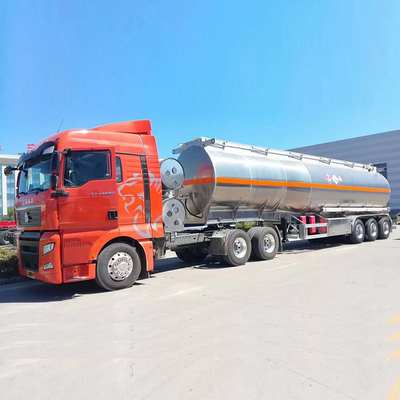 3 оси 42cbm 45cbm емкость Алюминиевый бензиновый нефтяной бак топливный трейлер с протектором 1820 мм