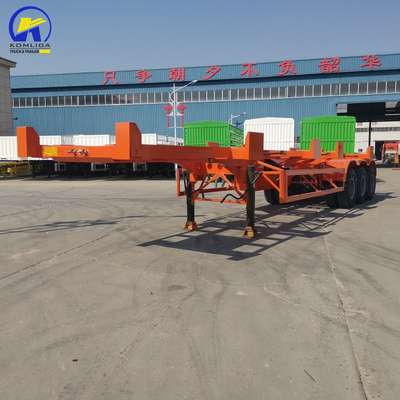 13000x2500x3900mm 40FT Skeleton Semi Container Trailer с тремя осями, грузоподъемностью 40 т