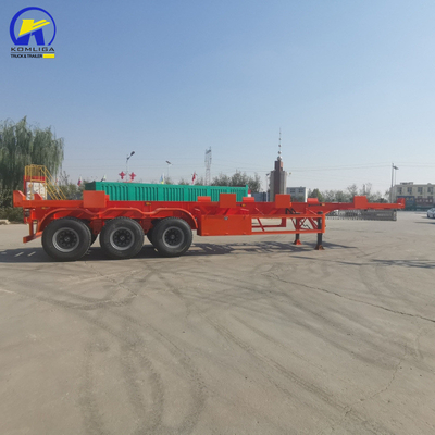 13000x2500x3900mm 40FT Skeleton Semi Container Trailer с тремя осями, грузоподъемностью 40 т