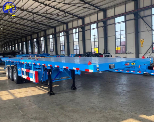 3 Оси 4 Оси 40FT 48FT плоский полуприцеп с шинами и массой таре приблизительно 6,2 т.