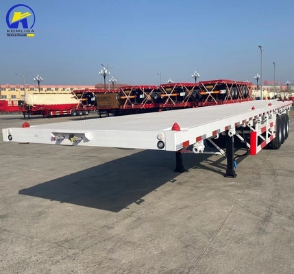 Высокая вместимость 30-70 т тяжелый плоский полуприцеп для контейнерного прохода 1820 мм