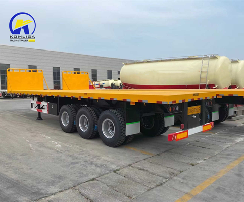 3 оси 25тонный Sinotruk Flatbed Semi-Trailer с контейнерным замком