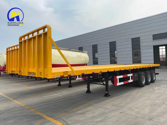 3 оси 25тонный Sinotruk Flatbed Semi-Trailer с контейнерным замком