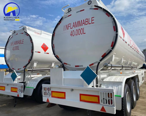 3-осевой алюминиевый углеродный нержавеющий сталь для хранения жидкости полуприцеп топливный резервуар прицеп