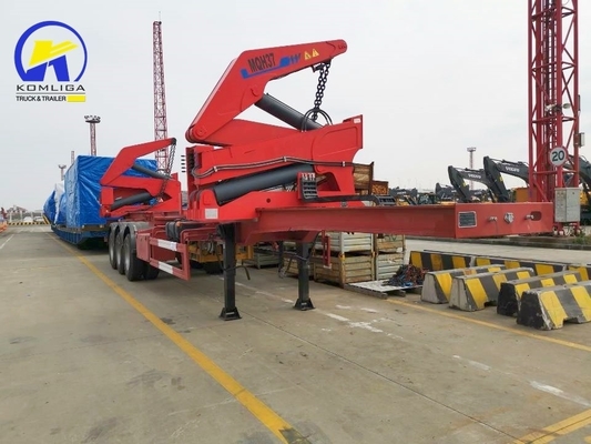 Самонагружающийся 20FT 40FT боковой контейнерный погрузчик с 12 единиц номер шины полуприцеп