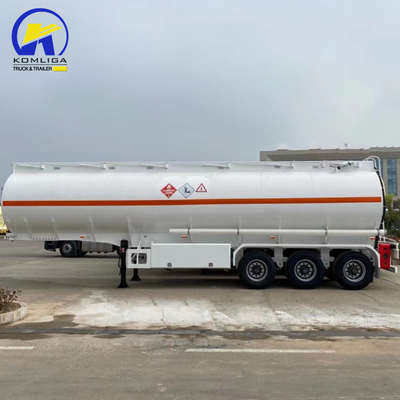 2/3 Оси тяжелой нефти топливный бак полуприцеп для трактора грузовика Алюминиевый проход и коробка инструментов