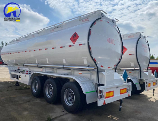 3 оси 40000L/42000L/45000L/48000L/50000L Алюминиевый стальной танкер прицеп танк прицеп грузовик для механической подвески и 6 М каждый разгрузочный шланг
