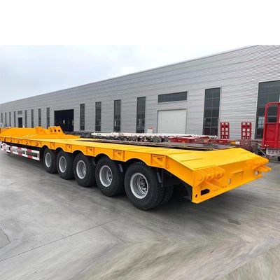 9000X3000X1350 мм Рабочая палуба 4 оси 5 оси Тяжелый прицеп Lowboy с гусиной шеей