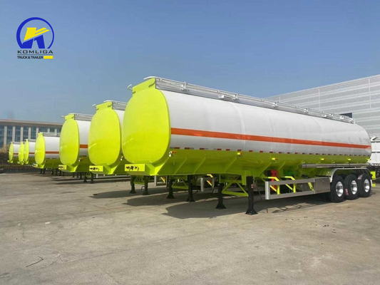 3 оси 42cbm Белый и зеленый цвет Фул танк полуприцеп с 12500 * 2500 * 1650 мм Размер