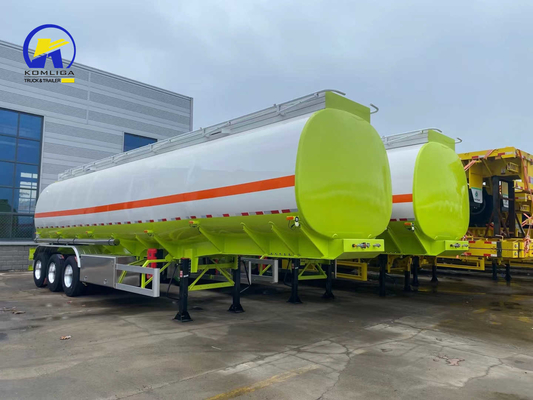 3 оси 42cbm Белый и зеленый цвет Фул танк полуприцеп с 12500 * 2500 * 1650 мм Размер