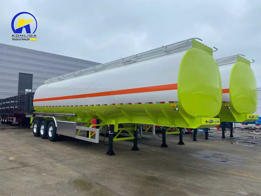 3 оси 42cbm Белый и зеленый цвет Фул танк полуприцеп с 12500 * 2500 * 1650 мм Размер