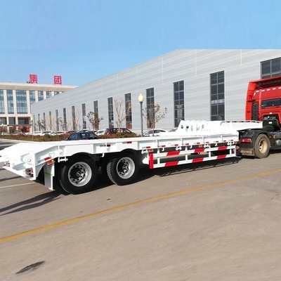 Постель низкой высоты 40ft 60tons Lowboy Ramps Прицеп с ABS антиблокировочной тормозной системой