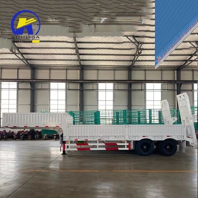 Механическая подвеска 3 оси 40FT Транспортер Трактор Низкопольный контейнер Полуприцеп