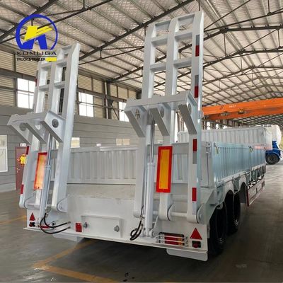 Механическая подвеска 3 оси 40FT Транспортер Трактор Низкопольный контейнер Полуприцеп