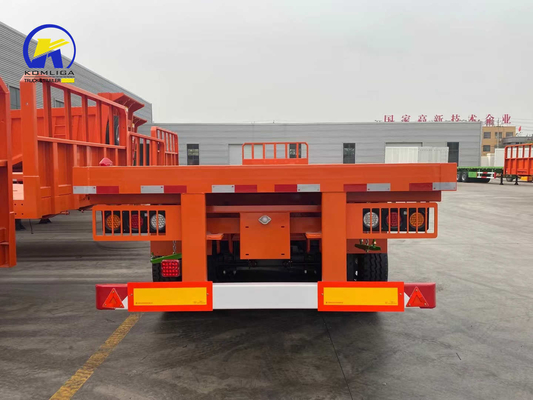 Sinotruk 3 Оси 4 Оси плоскоподвижный контейнерный полуприцеп с дополнительными замками