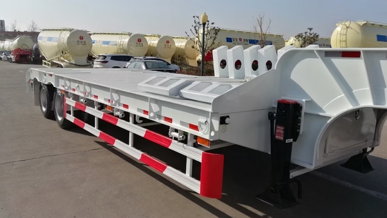2-5 Осей Sinotruk низколежащий полуприцеп с посадочным механизмом 30-100 т. Вместимость 12 шин