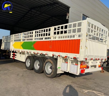 High Side Fence Semi Truck Trailer в хорошем состоянии с клапаном Wabco и колесной базой 7000-8000 мм