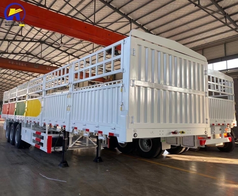 High Side Fence Semi Truck Trailer в хорошем состоянии с клапаном Wabco и колесной базой 7000-8000 мм