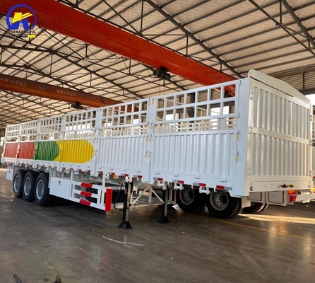 High Side Fence Semi Truck Trailer в хорошем состоянии с клапаном Wabco и колесной базой 7000-8000 мм