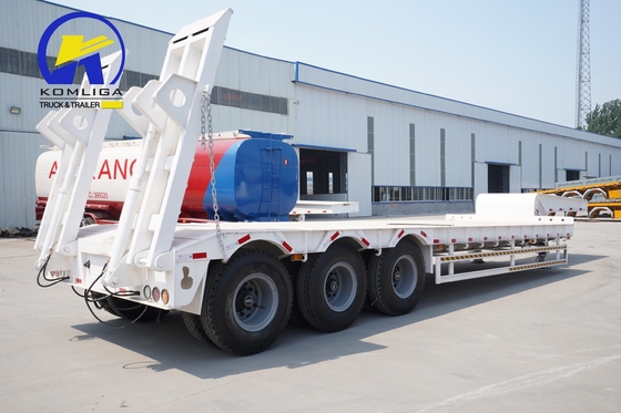 60тонна 3 оси Lowboy/Low Deck/Lowbed/Low Bed Truck полуприцеп с механической подвеской