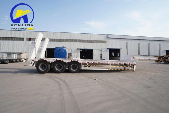 60тонна 3 оси Lowboy/Low Deck/Lowbed/Low Bed Truck полуприцеп с механической подвеской