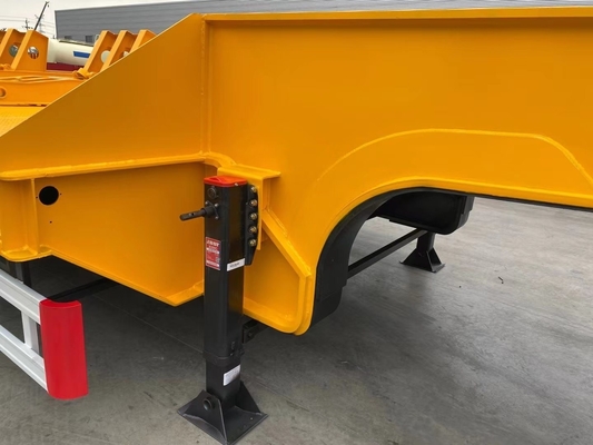 40-100 тонн полезной нагрузки Fuwa Axles Low Bed Trailer Полуприцеп с пандусом Сертификат ISO9001