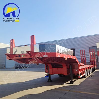 / Вторая рука низкая кровать грузовик полуприцеп 60-100 тонн Механическая подвеска светодиодный свет