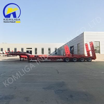 / Вторая рука низкая кровать грузовик полуприцеп 60-100 тонн Механическая подвеска светодиодный свет