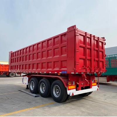7000-8000 мм Колесная основание 3 Ось 35cbm 40cbm 45cbm Автомобильный квадрокоптер Ручной наклонитель Дамп трейлер
