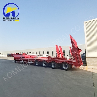 1100r20 3/4/5/6/7/8 Ось низкая кровать Lowboy Отсоединяемый грузовик с гусиной шеей низкая кровать полуприцеп