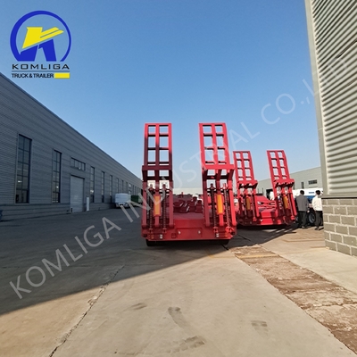 1100r20 3/4/5/6/7/8 Ось низкая кровать Lowboy Отсоединяемый грузовик с гусиной шеей низкая кровать полуприцеп