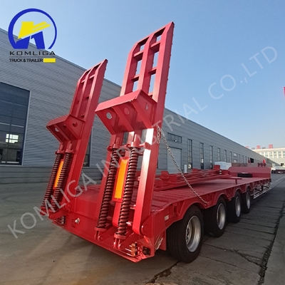 1100r20 3/4/5/6/7/8 Ось низкая кровать Lowboy Отсоединяемый грузовик с гусиной шеей низкая кровать полуприцеп