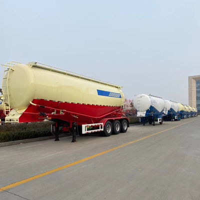 3 оси 40квм 50Т грузоподъемность 60тонн Fly Ash Bulker Цементный трейлер с воздушным компрессором