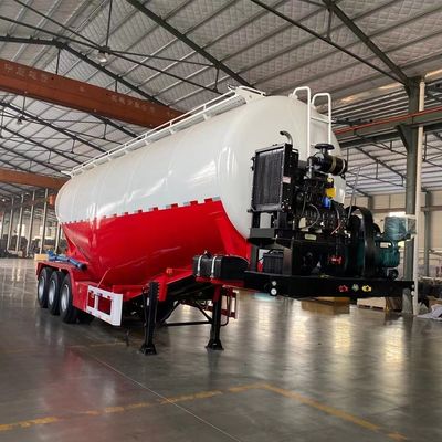 3 Оси 50 60 тонн Сухой танкер Прицеп Цементный грузовик Мощность высокая Мощность и долговечность